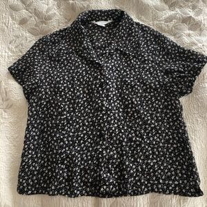 vintage floral button up